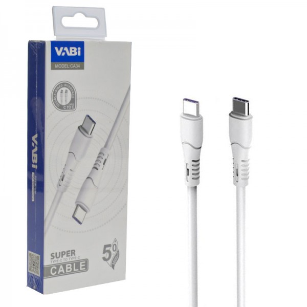 کابل شارژ (Type-C To Type-C) وابی (VABi) طول 1 متر مدل CA34