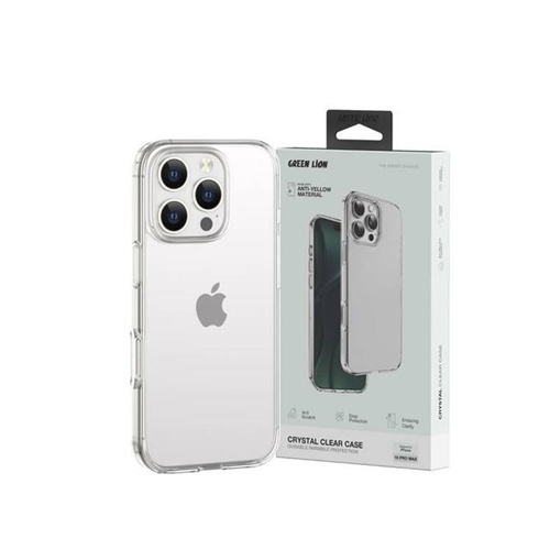 قاب محافظ گرین لاین آیفون iPhone 16 Pro Max Crystal Clear Case