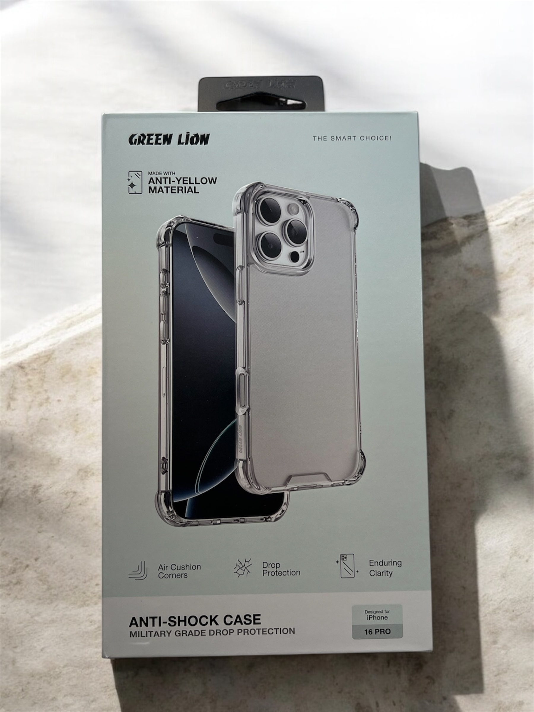 قاب گرین لاین شفاف Anti-Shock Case for iPhone 16 pro