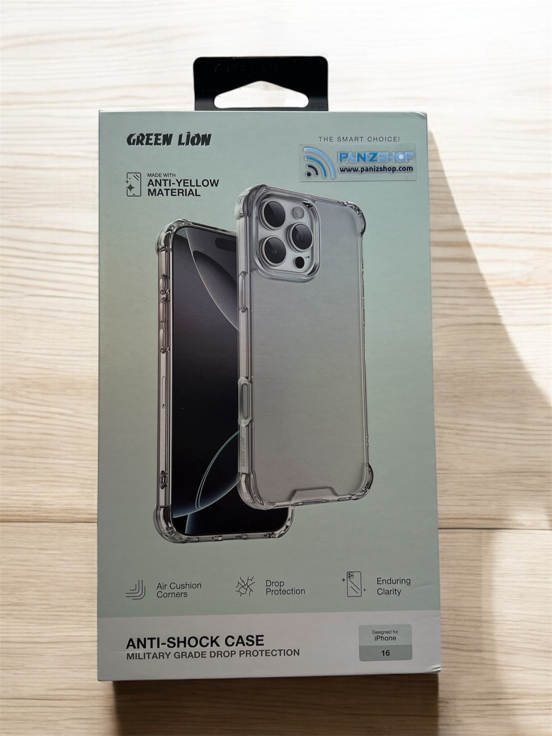 قاب گرین لاین شفاف ضد ضربهAnti-Shock Case for iPhone 16 pro
