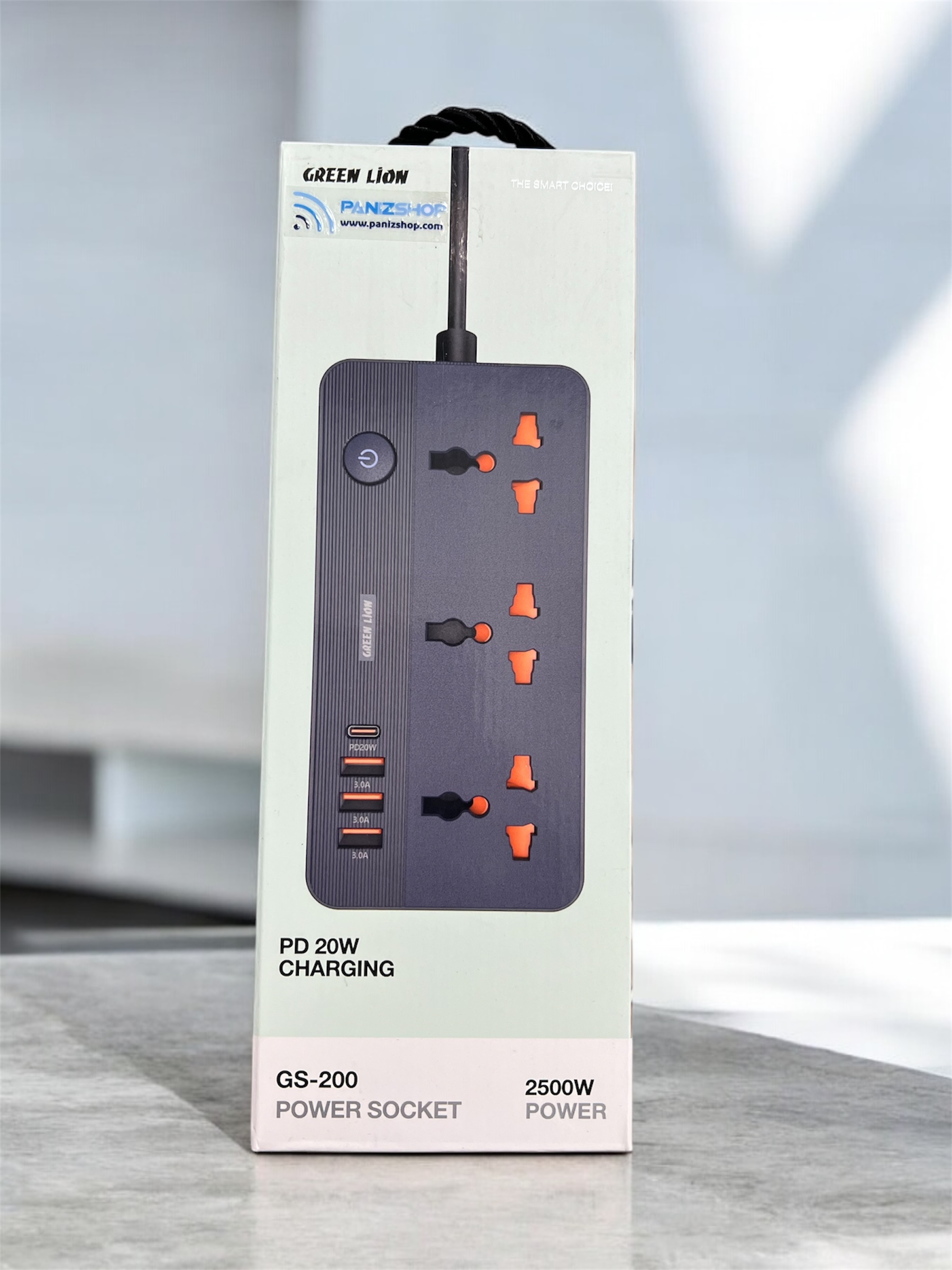 چندراهی برق گرین Green GS-200 Power Socket 2500W