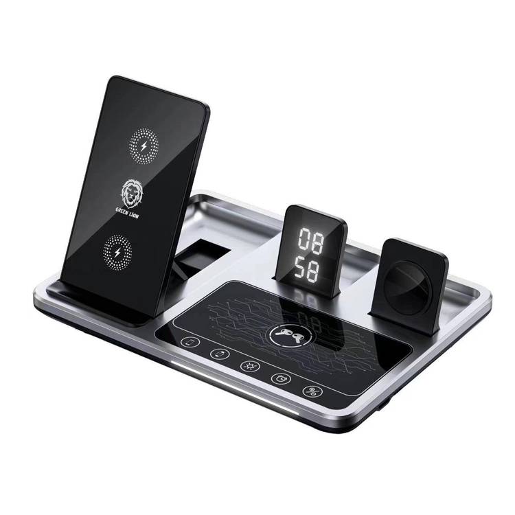شارژر بیسیم 4 کاره گرین لاین مدل Charging Station