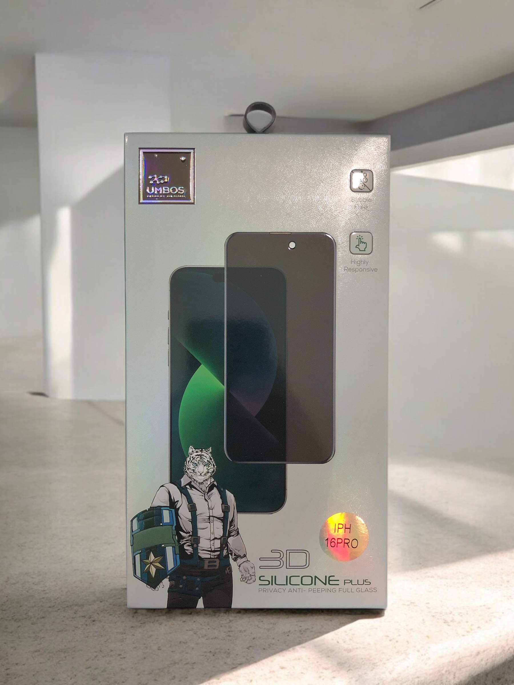 گلس تمام صفحه ایربگ دار پرایویسی سری آیفون iPhone 16/15