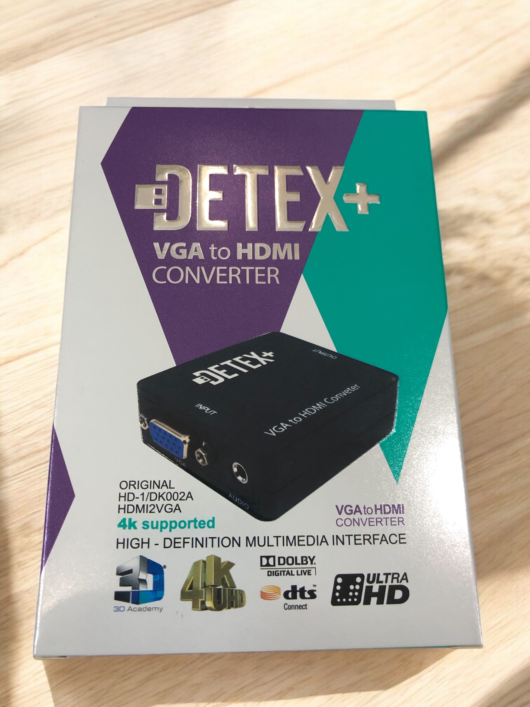 تبدیل HDMI به VGA دیتکس پلاس (+DETEX)