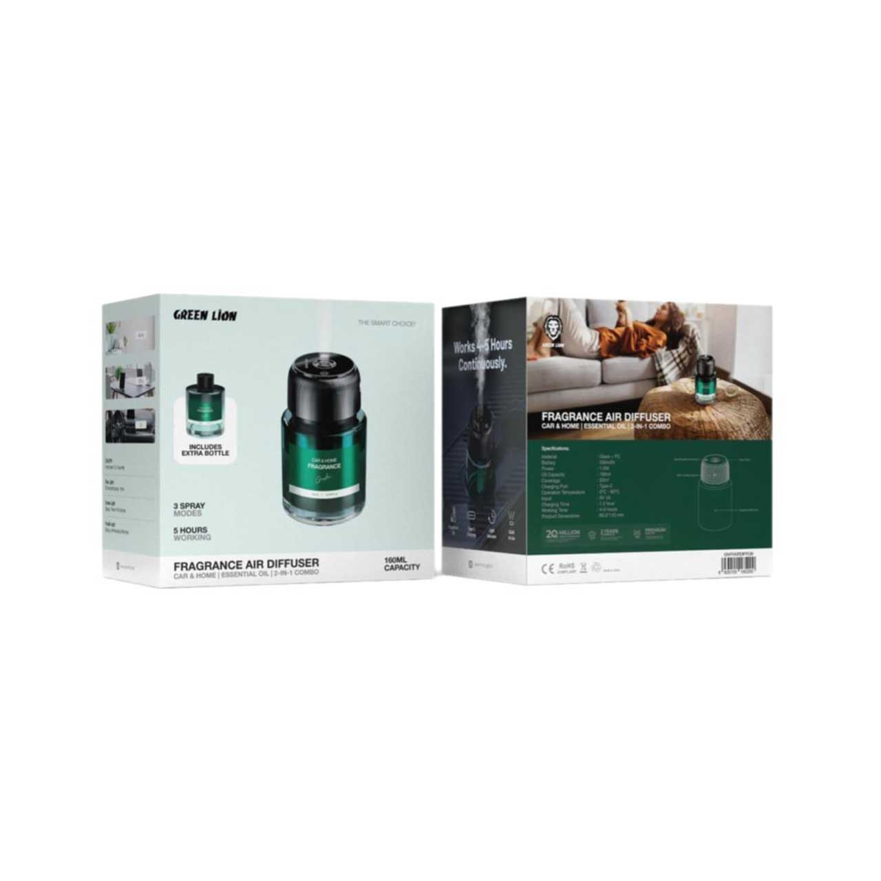 خوشبو کننده هوا گرین لاین مدل Fragrance Air Diffuser160Ml