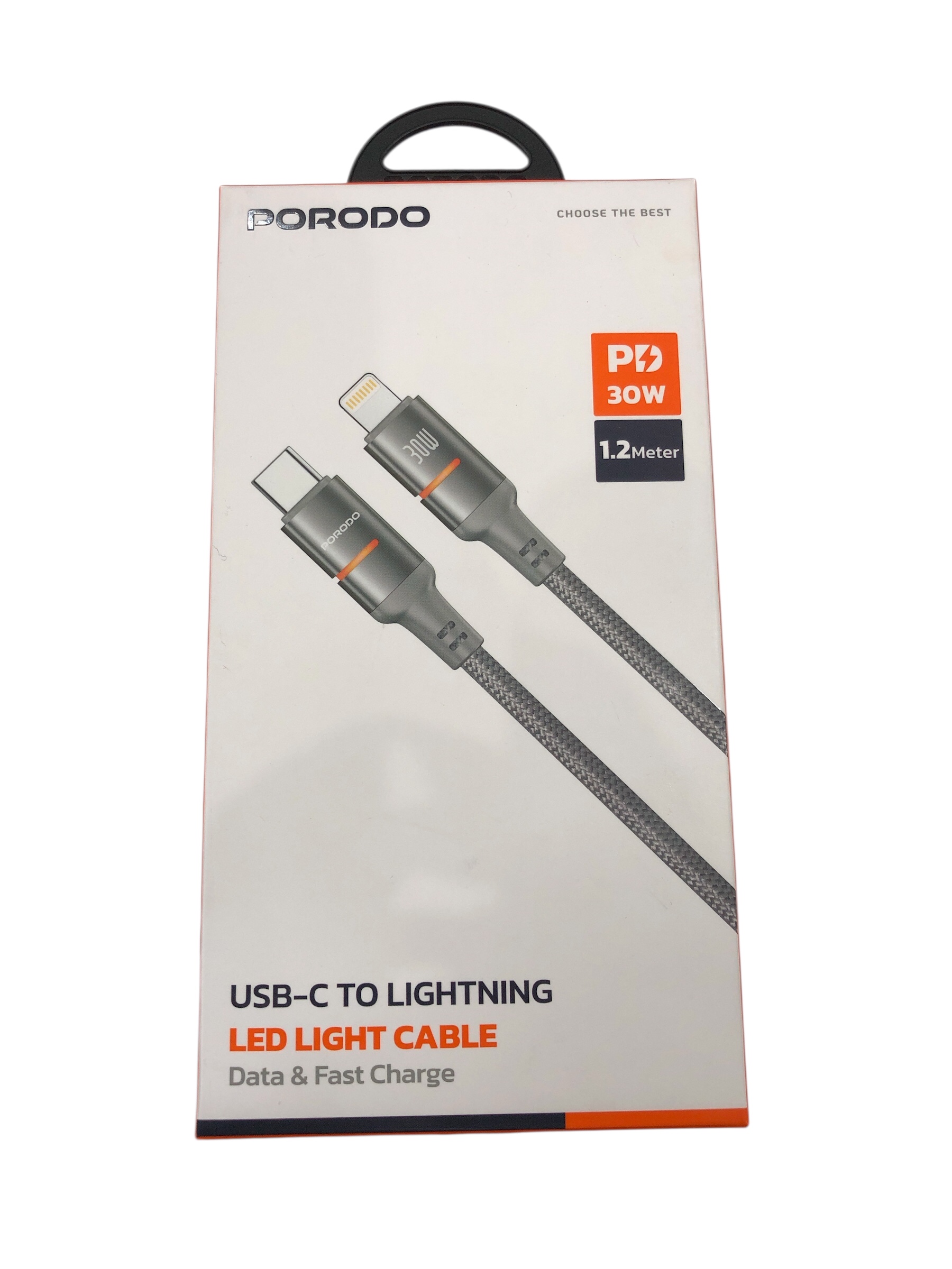 کابل شارژ USB-C to Lightning پرودو Porodo مدل PD-CBL0028