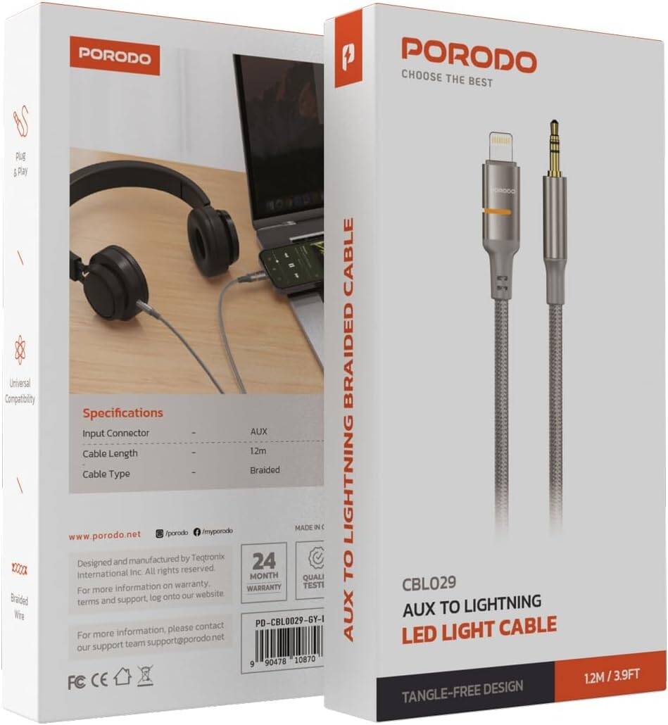 کابل AUX to Type-C پرودو porodo